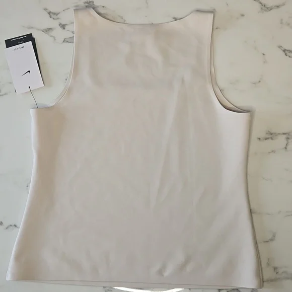 Nike Form Cream Womens Tank Top Stealth Evaporation Athleisure Activewear Sport - Picture 4 of 4